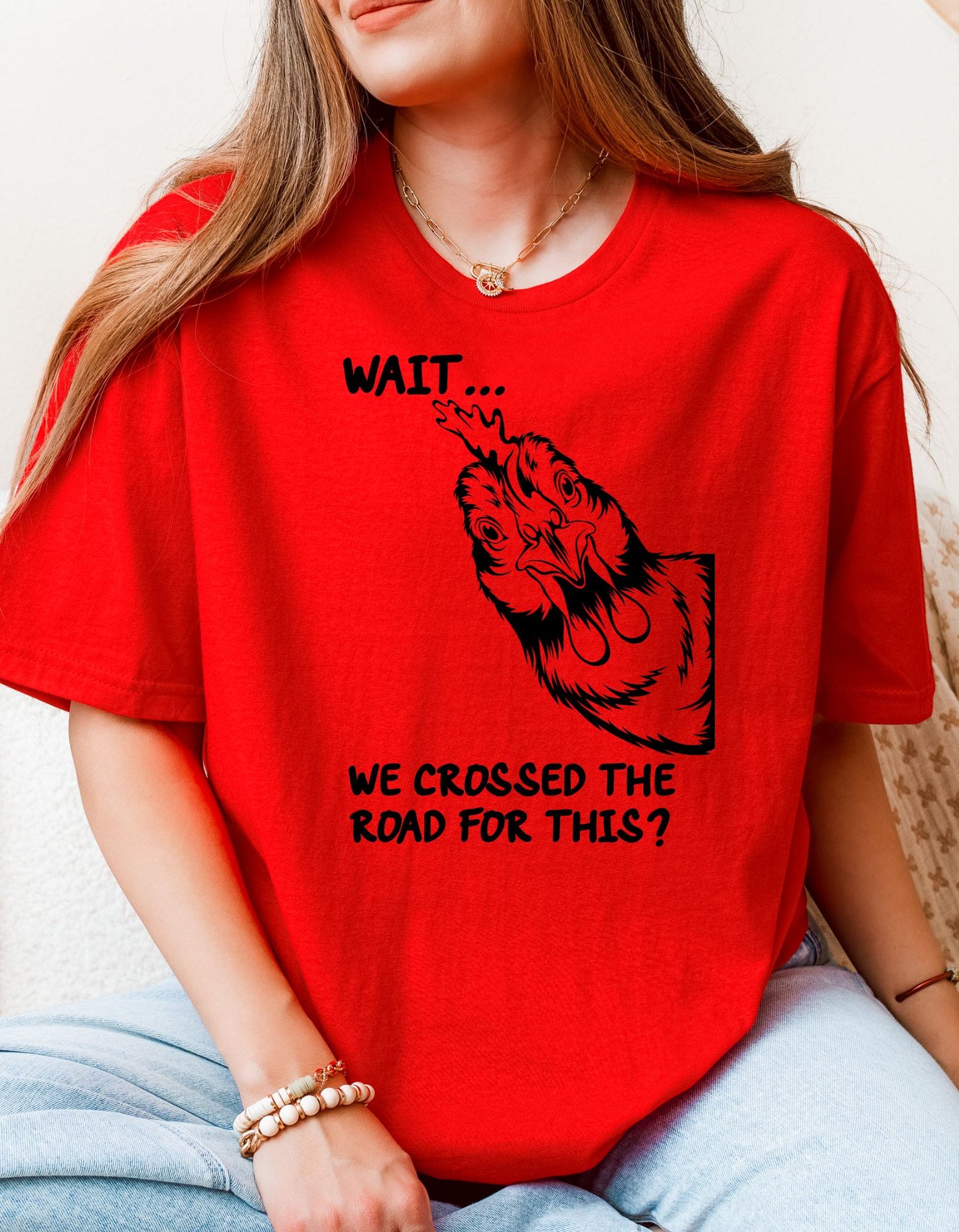 Funny Chicken Shirt, Gift for Chicken, Lover Farmer, Crazy Chicken Lady, Country Girl, Funny T-shirt, Chicken Lover, Trendy Gifts, BFF Gift