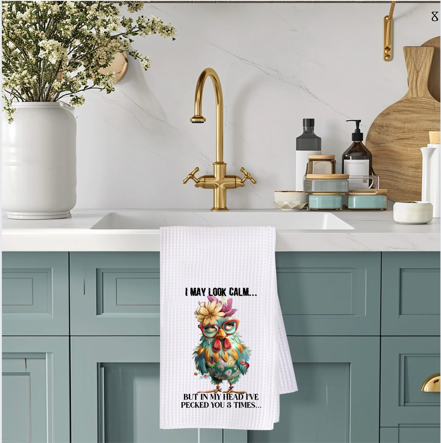 Funny Chicken Kitchen Towel