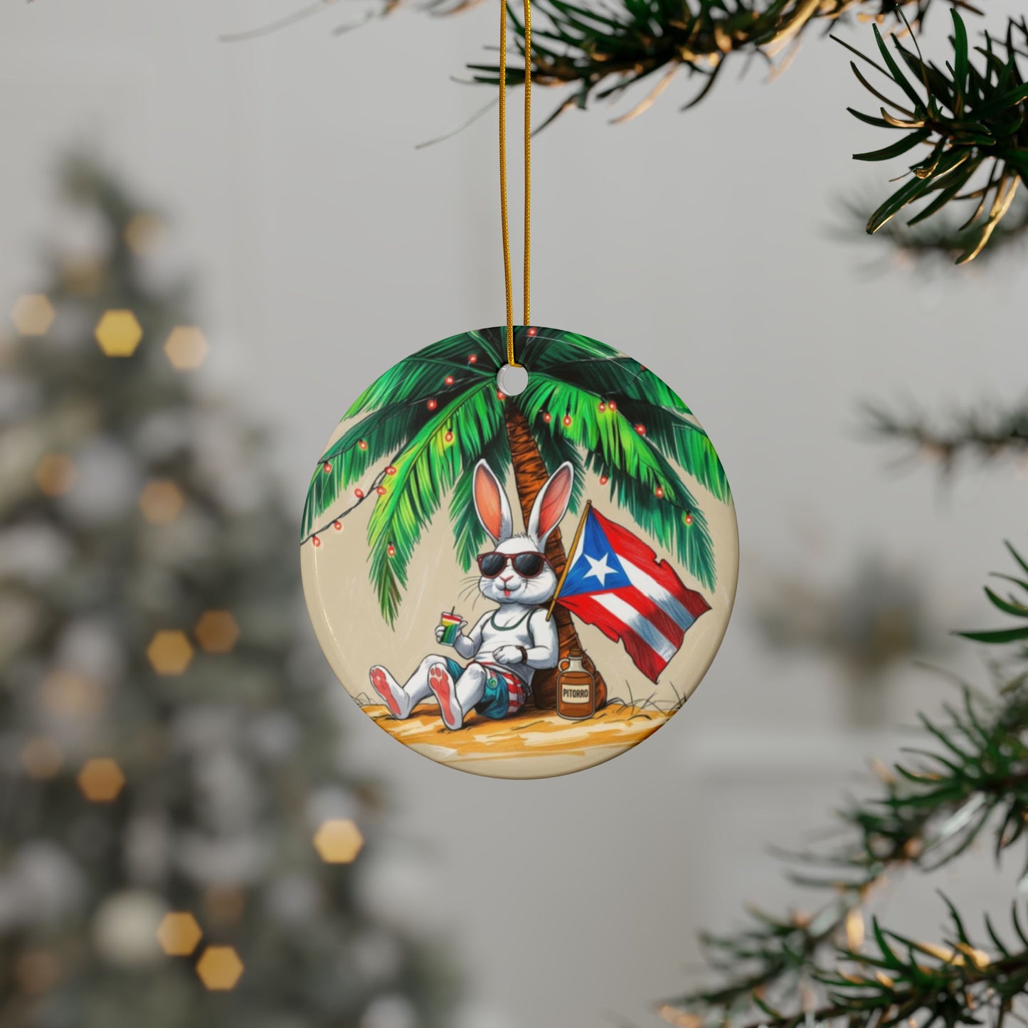 Puerto Rican Christmas Ornaments, Gift for Friends, Puerto Rico-Navidad-Puerto Rico Gifts- BFF Gift- Gift for him-Unique gifts-Boricua Gifts