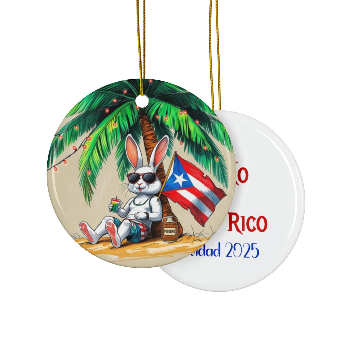 Puerto Rican Christmas Ornaments, Gift for Friends, Puerto Rico-Navidad-Puerto Rico Gifts- BFF Gift- Gift for him-Unique gifts-Boricua Gifts