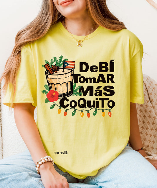 Puerto Rico Shirt- Coquito Tee Shirt- Puerto Rico Gifts-Puertorican Tshirts- Coquito Season Shirt