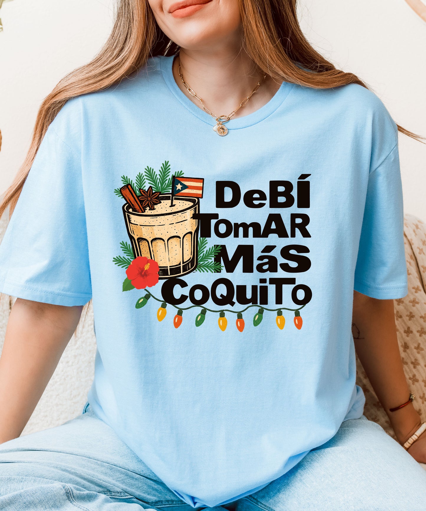 Puerto Rico Shirt- Coquito Tee Shirt- Puerto Rico Gifts-Puertorican Tshirts- Coquito Season Shirt