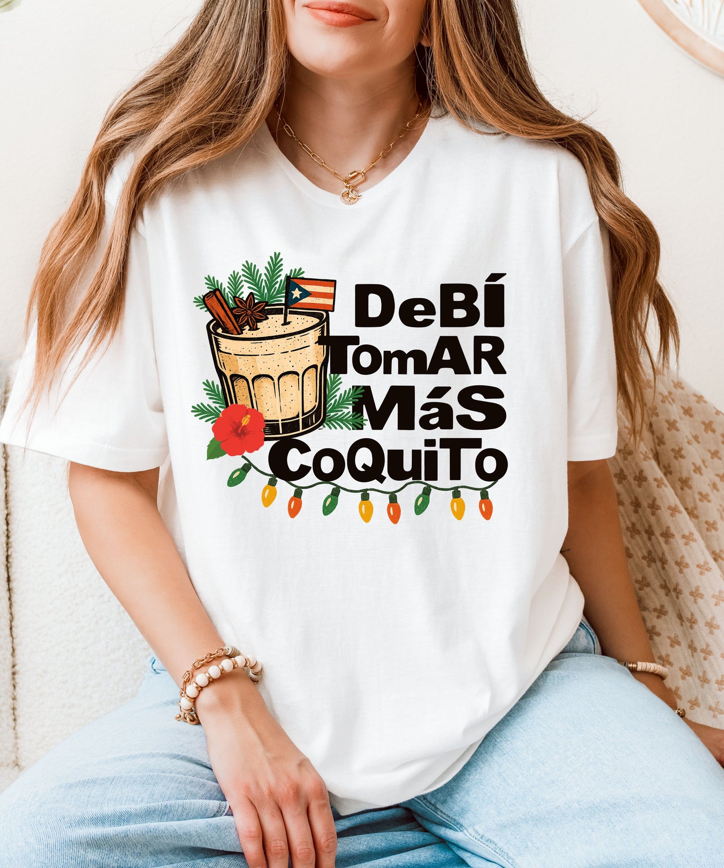 Puerto Rico Shirt- Coquito Tee Shirt- Puerto Rico Gifts-Puertorican Tshirts- Coquito Season Shirt