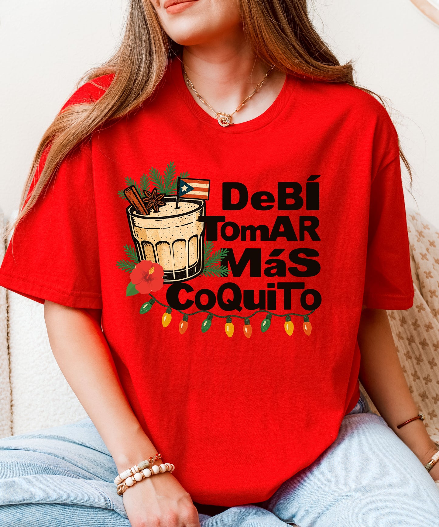 Puerto Rico Shirt- Coquito Tee Shirt- Puerto Rico Gifts-Puertorican Tshirts- Coquito Season Shirt