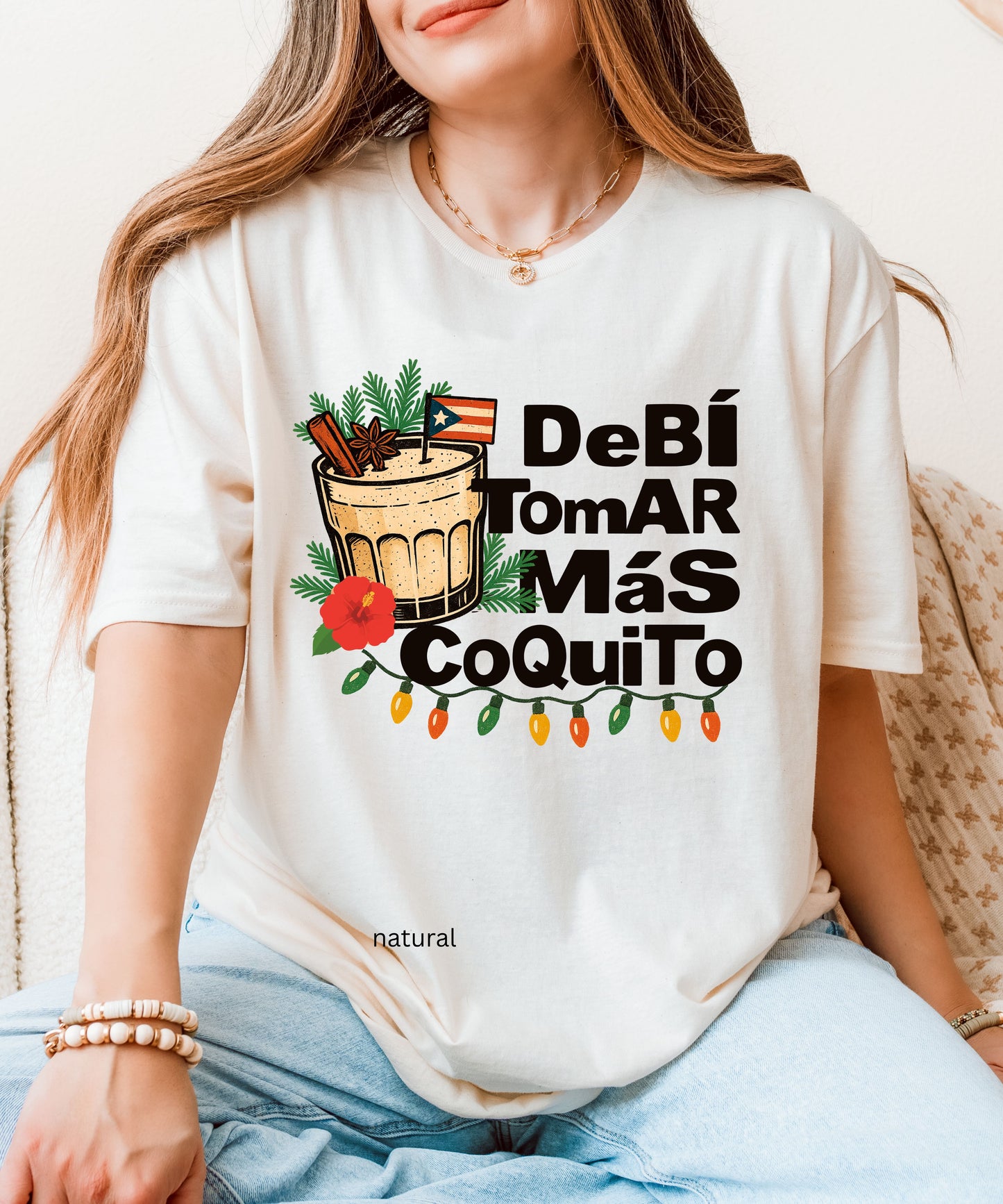 Puerto Rico Shirt- Coquito Tee Shirt- Puerto Rico Gifts-Puertorican Tshirts- Coquito Season Shirt