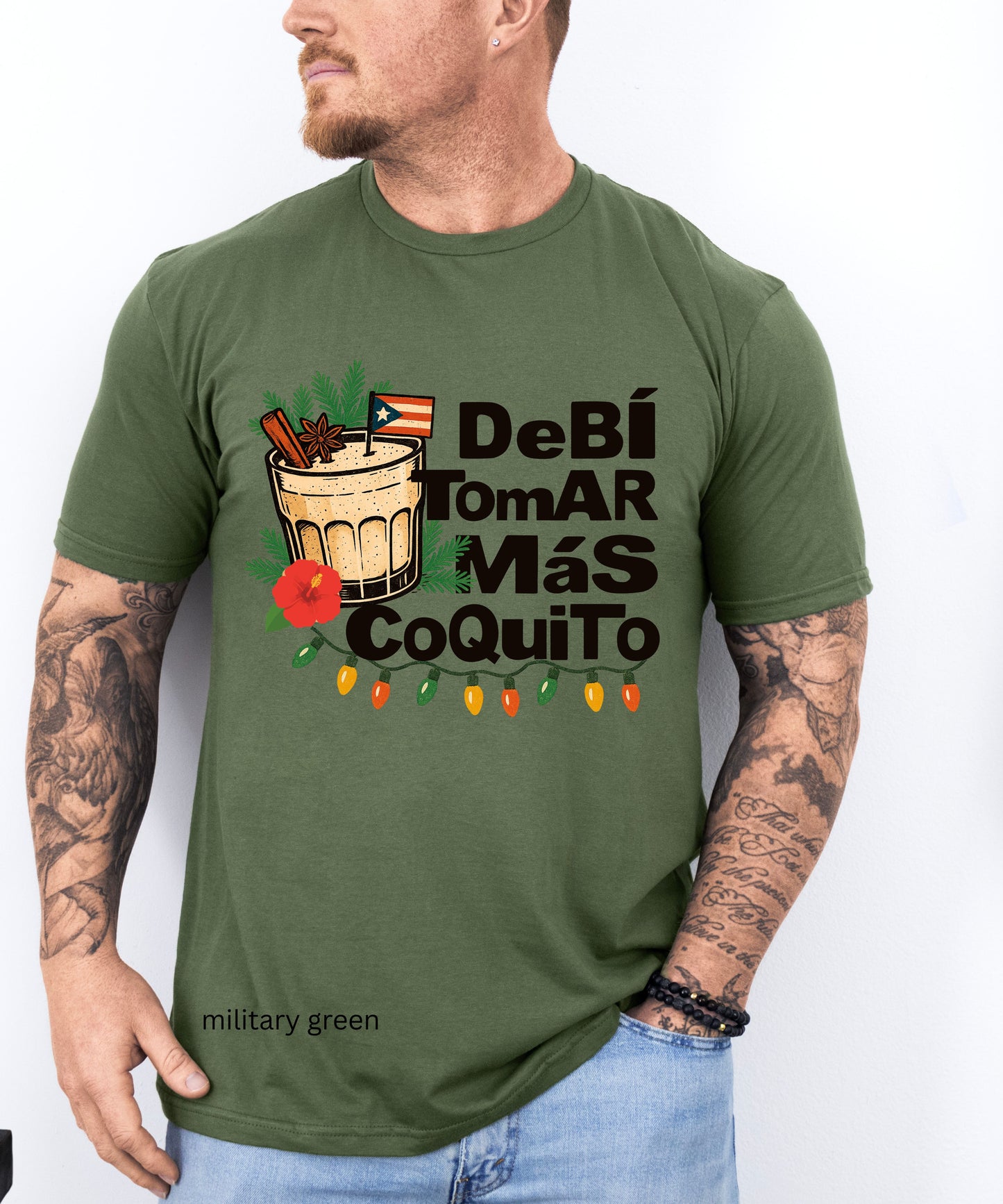 Puerto Rico Shirt- Coquito Tee Shirt- Puerto Rico Gifts-Puertorican Tshirts- Coquito Season Shirt