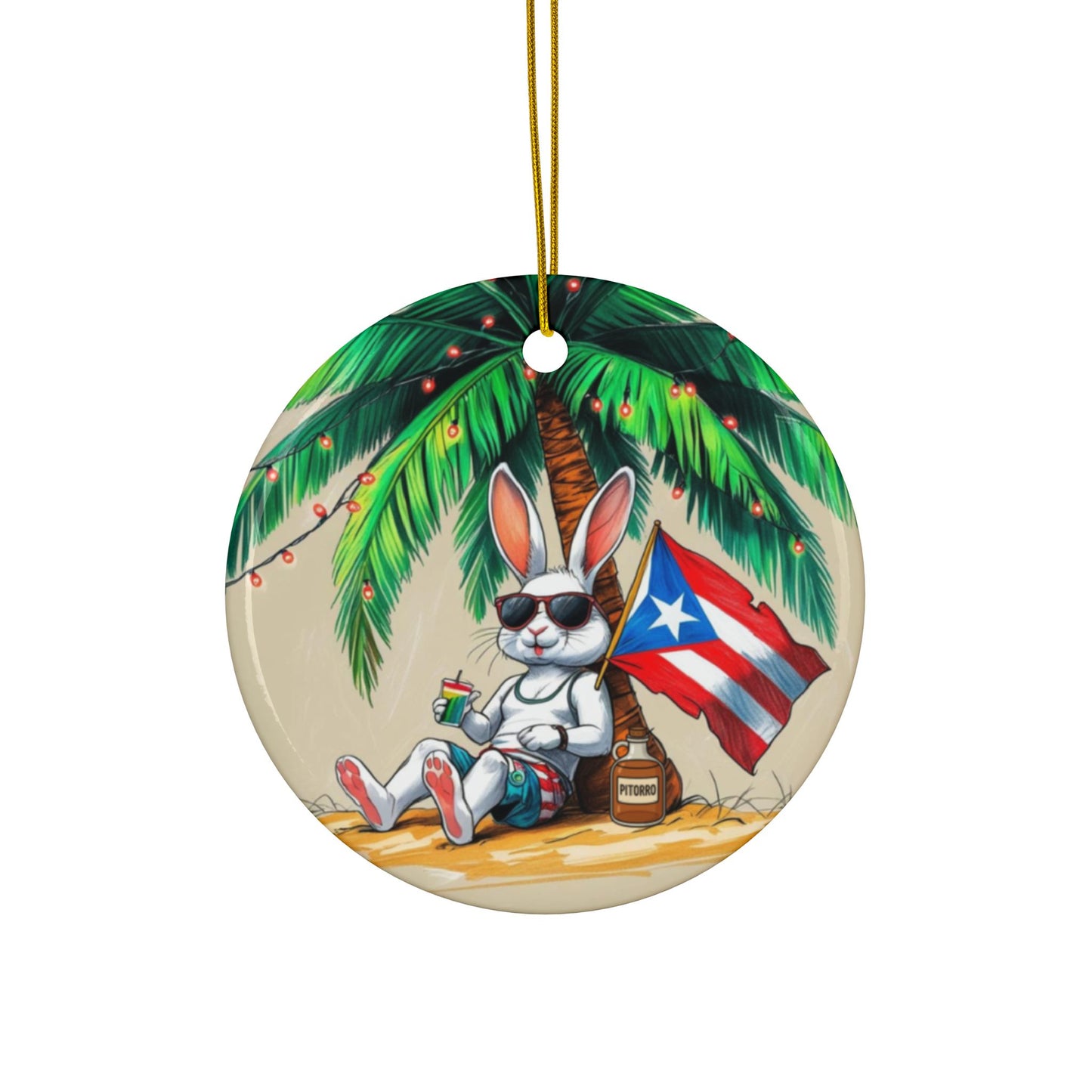 Puerto Rican Christmas Ornaments, Gift for Friends, Puerto Rico-Navidad-Puerto Rico Gifts- BFF Gift- Gift for him-Unique gifts-Boricua Gifts